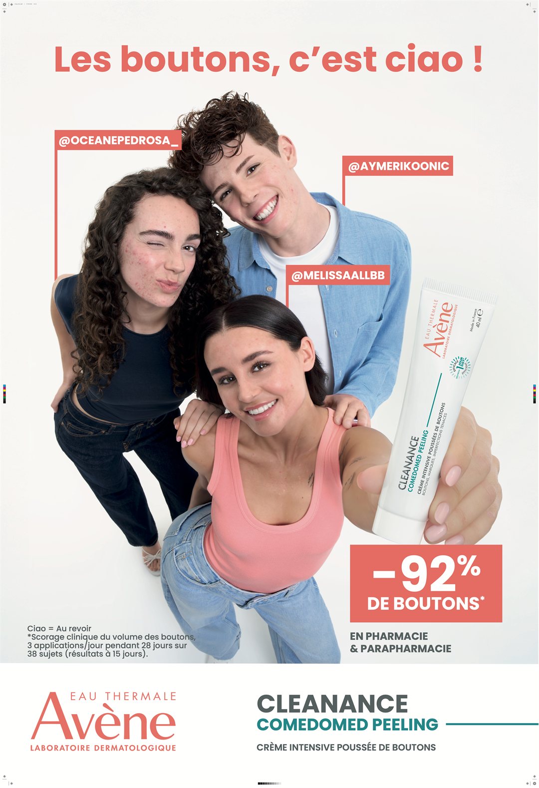 Avène — Les boutons c'est ciao